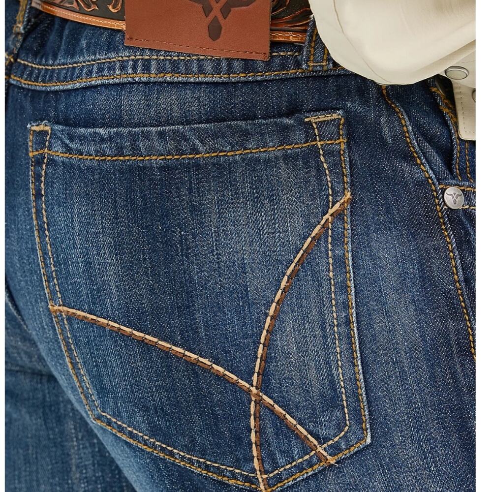Men's Wrangler 20X No. 42 Vintage Bootcut Jeans, Size 34/38 - Picture 2 of 11